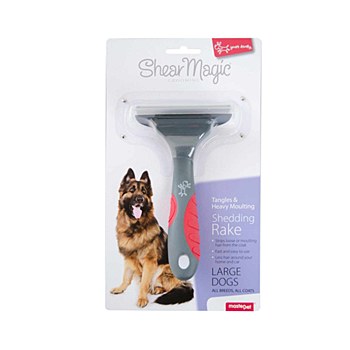 Shear Magic Dog Brush Shedding Rake for Large Dogs
