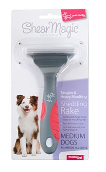 Shear Magic Dog Brush Shedding Rake for Medium Dogs