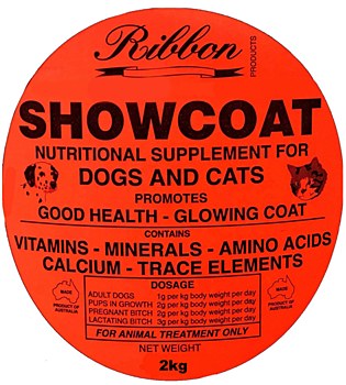 Ribbon Showcoat Nutritional Supplement for Dogs &amp; Cats 2kg