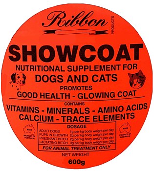 Ribbon Showcoat Nutritional Supplement for Dogs &amp; Cats 600g