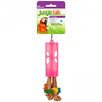 Jungletalk Snack n Play Treat Holder 4 inch Bird Toy