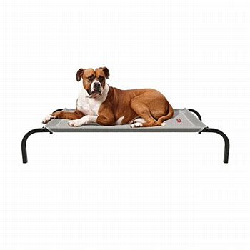 Snooza Flea Free Grey/Black Extra Large Frame Dog Bed