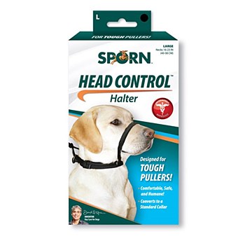 Sporn Head Control Halter Dog Harness Large Black