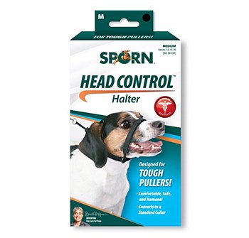 Sporn Head Control Halter Dog Harness Medium Black