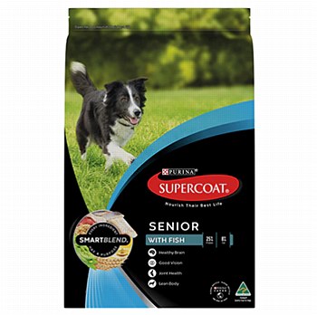 Supercoat Senior with Fish 2.6kg Dry Dog Food