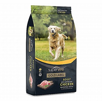Supervite Gold Label Adult Real Australian Chicken 3kg Dry Dog Food