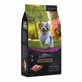 Supervite Gold Label Puppy Real Australian Chicken 20kg Dry Dog Food