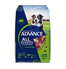 Advance Adult All Breed Lamb 20kg Dry Dog Food