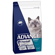 Advance Adult Cat Hairball Chicken 1.5kg Dry Cat Food