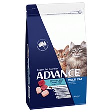Advance Adult Multi Cat Chicken & Ocean Fish 4kg Dry Cat Food