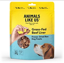 Animals Like Us Grass Fed Beef Liver Dog Treats 85g