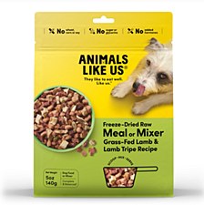 Animals Like Us Meal or Mixer Lamb & Lamb Tripe Dog Treat 140g