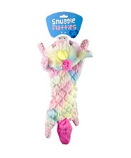 Allpet Snuggle Flatties Rainbow Unicorn Dog Toy