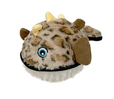 Ruff Play Tuff Blowfish Plush Dog Toy