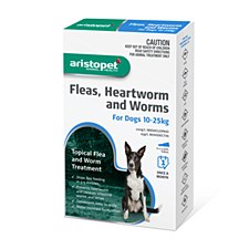 Aristopet Topical Flea & Worm Treatment For Dogs 10-25kg (6 Pack)
