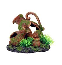 Bioscape Fish Tank Ornament Moss Covered Greek Urns