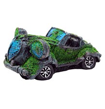 Bioscape Fish Tank Ornament Moss Covered Sports Car with Bubbler