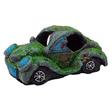 Bioscape Fish Tank Ornament Moss Covered VW Car with Bubbler
