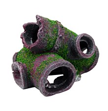 Bioscape Fish Tank Ornament Moss Covered Water Pipes