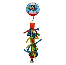 Cheeky Bird Cylinder Rope with Bell Bird Toy