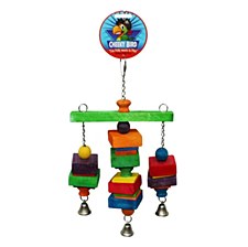 Cheeky Bird Hanging Tri-Bell Bird Toy