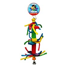 Cheeky Bird Long Cylinder Rope with Bell Bird Toy