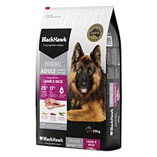 BlackHawk Adult Lamb & Rice 20kg Dry Dog Food - Mega Pet Warehouse