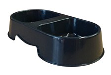 K9 Homes Double Diner Black Cat Bowl