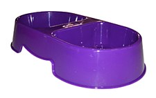 K9 Homes Double Diner Purple Cat Bowl