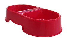 K9 Homes Double Diner Red Cat Bowl