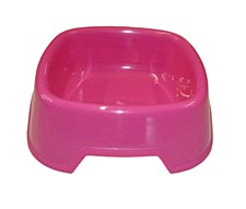 K9 Homes Heavy Duty Plastic Pink Large Dog Bowl
