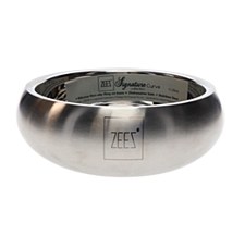 Zeez Signature Collection Stainless Steel Curved 1 Litre Dog Bowl