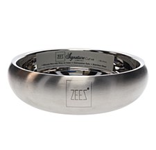 Zeez Signature Collection Stainless Steel Curved 1.98 Litre Dog Bowl