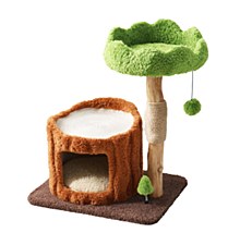 Cattitude Hideaway Tree Change Cat Scratch Post