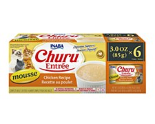 Inaba Churu Entree Mousse Chicken Recipe 6x85g Wet Cat Food