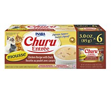 Inaba Churu Entree Mousse Chicken with Duck Recipe 6x85g Wet Cat Food