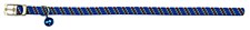 Montys Cat Collar Nylon Elastic Dot Pattern Blue