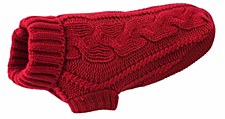 Huskimo Dog Coat Cable Knit Chilli 52.5cm