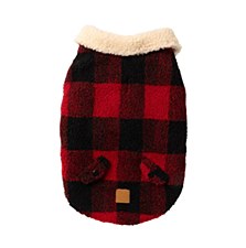 FuzzYard Dog Coat Lumberjack 25 Jacket Red Size 4