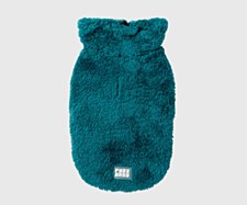 FuzzYard Dog Coat Turtle Teddy 26 Sweater Deep Teal Size 4