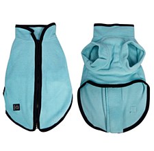 Pet One Dog Coat Fleece Jumpsuit Light Blue 50cm