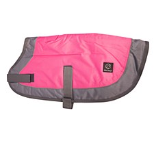 Pet One Dog Coat Night Walk Silver & Pink 60cm