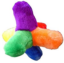 K9 Homes Coloured Star Plush Dog Toy