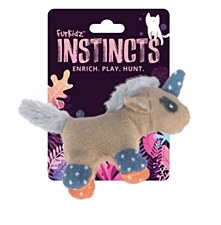 Furkidz Burlap Unicorn Cat Toy