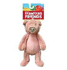 Furkidz Farmyard Friends Pig 40cm Plush Dog Toy
