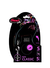 Flexi Classic Cord Dog Lead Retractable Small 5m Black