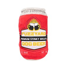 FuzzYard Dog Beer Plush Dog Toy