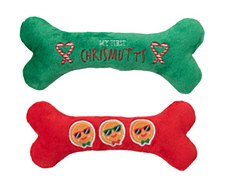 FuzzYard Homies Bones Plush Christmas Dog Toys (2 Pack)