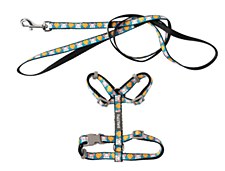 FuzzYard Cheesy Hearts Cat Walking Set