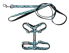 FuzzYard Wild One Aqua Cat Walking Set